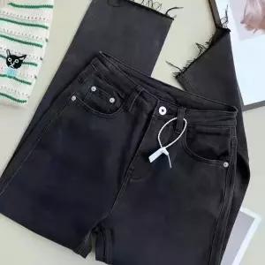 팬츠 여친 몸판 봄가을 청바지 배모양 배기 하이웨스트 ST3