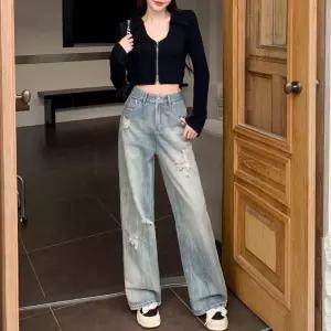 가을 빈티지 여친 핏 커버 청바지 데님팬츠 슬랙스 슬림 속살 와이드 배기 빅사이즈 ST3