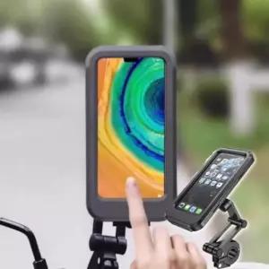 방수 자전거 거치대 스탠드 핸드폰거치대 핸드폰 받침대 폰 커버형 자전거방수거치대