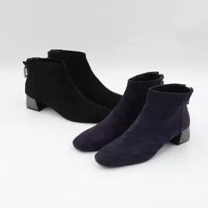 여성 122208 스웨이드 앵글부츠 큐빅