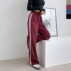 TBZ GBB H192W 여자 테잎 라인 트랙 팬츠 여자 트랙 팬츠 스포츠 팬츠 편안한 팬츠 남자 바지