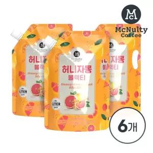 맥널티 아이스 파우치 허니자몽 아이스티 1L 6입