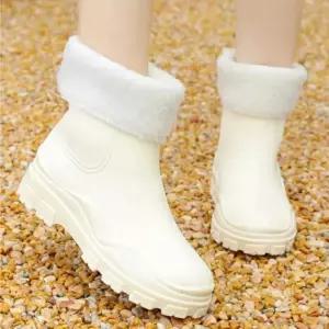 여자 캐주얼 2컬러 미들 퍼안감 방한부츠 겨울