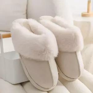 여성 실내화 겨울 따뜻한 외출화 슬리퍼 실내화 털 안감퍼 겨울 신발 슬리퍼 룸슈즈