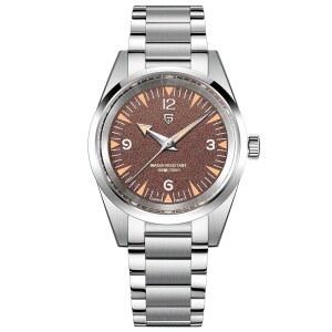 [미국배송] 오리존타임 파가니 디자인 미니멀리스트 쿼츠 아날로그 남성용 손목시계 38MM 다이얼 스테인리스 스틸 VH31 무브먼트 안전한 접이식 걸쇠