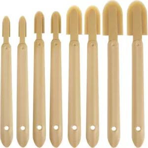 8 PCS 고무 코킹 주걱 도구 실리콘 실란트 마감 바닥 타일 벽 욕실 주방용 스프레더 어플리케이터 4 사이즈