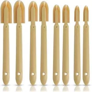 8개 고무 코킹 도구 재사용 가능한 실란트 주걱 스프레더 4사이즈 실리콘 마감 세트 다기능