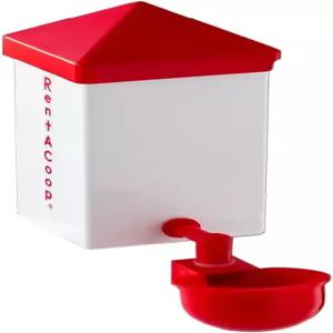 렌타쿱 32온스(1L) 자동 음용기 - BPA 프리 워터러(자동 충전 컵 포함) 병아리 메추라기 비둘기 및 기타