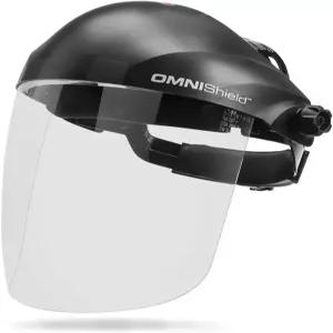 링컨 일렉트릭 옴니실드 프로페셔널 페이스 쉴드 - 고밀도 클리어 렌즈 프리미엄 헤드기어 K3750-1