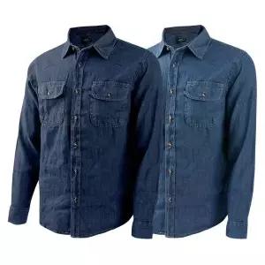 [NS홈쇼핑]마마로 남성 캐주얼 데일리 데님셔츠 작업복 용접 건설 근무복 청남방..