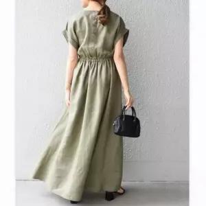 스커트 원피스 여름 봄 여성 하객 슬림핏 린넨 ST1