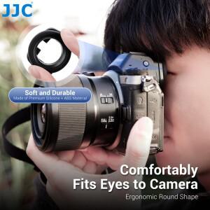 호환 JJC 라운드 아이 컵 소프트 실리콘 뷰 파인더 아이피스 쉐이드 커버 니콘 Z5II Z7 Z6III Z6 Z5 DK-29