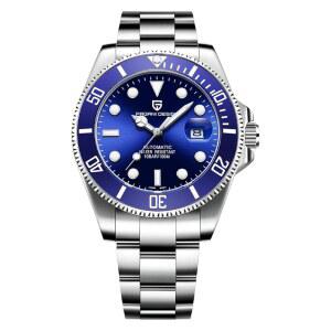 [미국배송] 남성용 시계 파가니 디자인 42MM 자동 시계 기계식 스테인리스 스틸 방수 다이빙 시계