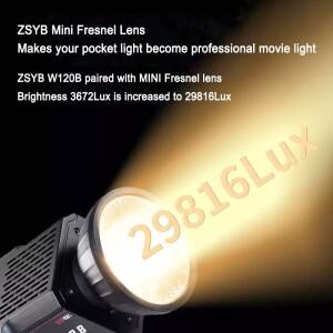 호환 프레넬 렌즈 스포트라이트 미니 Bowens 마운트 COB LED 비디오 라이트용 25도 초점 Yongnuo Nanguang