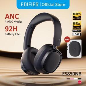 Edifier ES850NB 무선 헤드폰 소음 차단 Bluetooth 이어폰 고해상도 오버이어 헤드폰(캐리 백 포함)