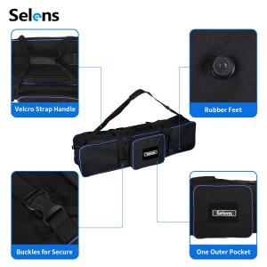 호환 Selens 2025 사진 장비 패드 지퍼 가방 라이트 스탠드용 초대형 우산 삼각대 방수 카메라