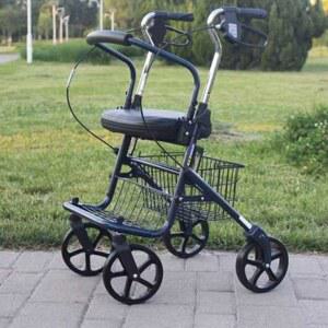접이식 보행 휴대용 보행기 블루 유모차