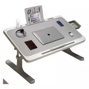 접이식 공부 기숙사 침대용 높이조절 학생 휴대용 테이블 좌식 노트북 책상