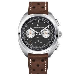 [미국배송] 하이친 파가니 디자인 1782 남성 빈티지 쿼츠 크로노그래프 시계 AR 합성 사파이어 VK63 무브먼트 100M 방수 다기능 스포츠 아날로그 손목시계