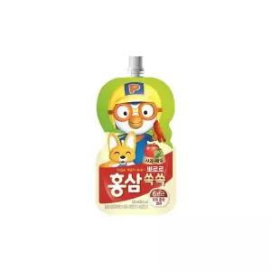 뽀로로 홍삼 쏙쏙 사과 100ml x 20개입 쥬스/빨대음료수/팩쥬스/곽음료수/휴대용주스/사과쥬스팩