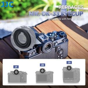호환 JJC 소프트 실리콘 라운드 아이컵 뷰파인더 아이쉐이드  니콘 Z9  Z8  ZF 미러리스 카메라용  DK-33