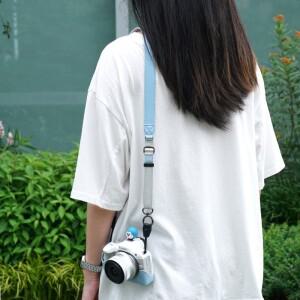 호환 캐논 EOS R50 카메라 커버 보호대 파우치 하프 케이스  어깨 스트랩 가방  하단 오픈 스트래치 방지