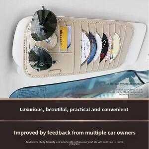 호환 다기능 자동차 Cd 클립 썬 바이저 보관 커버 디스크 가방 차량 탑재 정리함