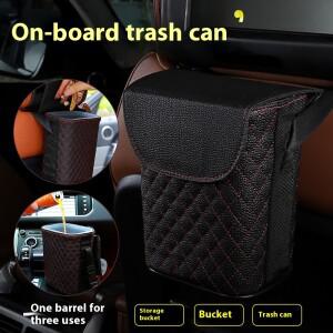 호환 방수 자동차 쓰레기통 대용량 가죽 내부 액세서리 서스펜션 타입 수납함