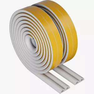 풍향 제거 도어 씰 D형 자가 접착 폼 단열 방수 및 방음 웨더스트립 창문/도어 프레임용 충돌 방지 고무