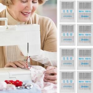 20/200개 가호환  재봉틀 바늘 DIY 공예 자동입사 핀 청바지 스티칭 도구 용품