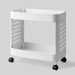 이동식 좁은공간선반 2단선반 2단 틈새선반