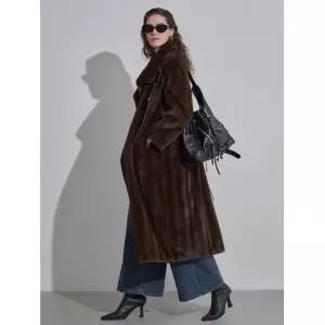 르니앤맥코이 [한정수량] 프렌치 페이크 퍼 벨트 롱 무스탕 코트 LM12MC700HL 1089096