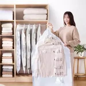 대용량 코트용 압축팩 정리수납 공간절약 옷걸이