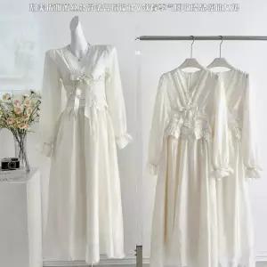 치마 여친 롱 덧장 후드 쉬폰 레이스 동남아 원픽1