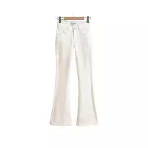 뚜에스틸로 여성 와이드 핏 청바지 여름 하이웨스트 워싱 스판 부츠컷 ADOR2