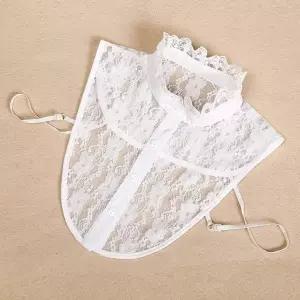 [셀러에이드]레이스 차이나 페이크 카라 넥케이프 이너카라 넥카라 니트셔츠