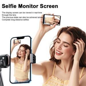 호환 무선 자석식 셀프 모니터 스크린 (휴대폰 후면 카메라 셀카 미러링  브이로그  라이브 스트리밍  비디