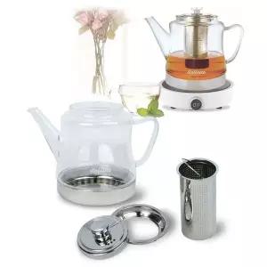 인덕션 내열 유리 티포트 차거름망 티팟 주전자 인덕션주전자