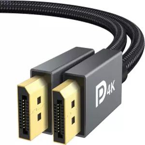 IVANKY VESA 인증 디스플레이포트 케이블 6.6피트 DP 1.2 [4K@60Hz 2K@165Hz 2K@144Hz] 고속 금도금