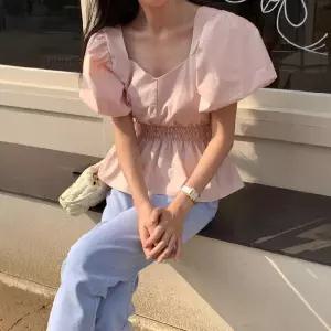 율랑팡 여성 하계 프린트티 프린트 빅사이즈 칠부 상의 티 루즈 라운드 HO1