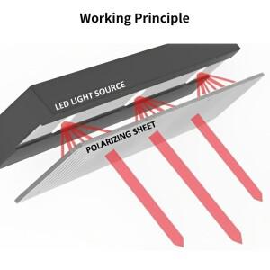호환 접착식 선형 편광 필름  시트  사진 필터  액세서리  30x20cm