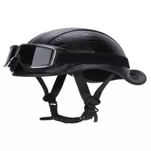 레트로 경량 오토바이 헬멧 빈티지 스타일 하프 오픈페이스 스쿠터 바이크