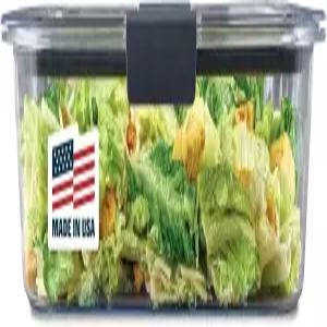 러버메이드 브릴리언시 대형 식품 보관 용기 9.6컵 BPA 프리 누수 방지 투명