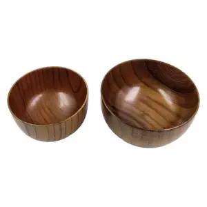 일식집 아카시아 일식 밥공기 원목 일본 그릇 국그릇 세트 나무 우드 식기 산조목