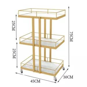 네일샵 피부샵카트 이동식 3단 카트 서랍 웨건