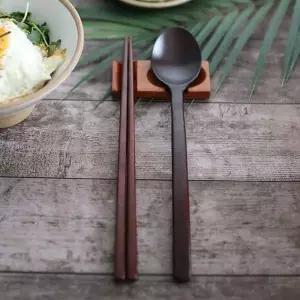 대추나무 옻칠 고급 수저 젓가락 세트 우드 식기