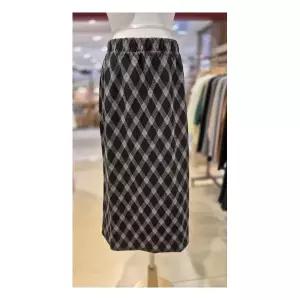 숲 밴딩 체크 H라인 롱 스커트 (SBASR33) 1097293