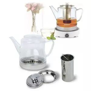 인덕션 내열 유리 티포트 차거름망 티팟 주전자 인덕션주전자