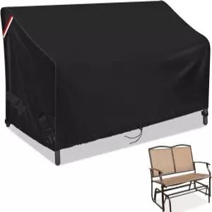 로넬 야외 러브시트 커버 2인용 파티오 스윙 글라이더 스틸 벤치 로커 방수 가구 소파 - 43인치 L x 29인치