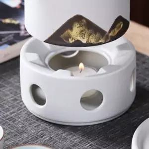 [셀러에이드]힐링타임 도자기 티워머(화이트) 차데우기 다도워머